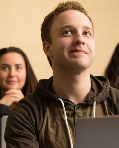 A graduate student at Elmhurst University.