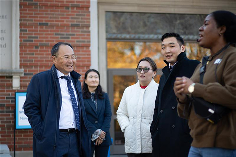 Mongolian Delegates Visit Elmhurst